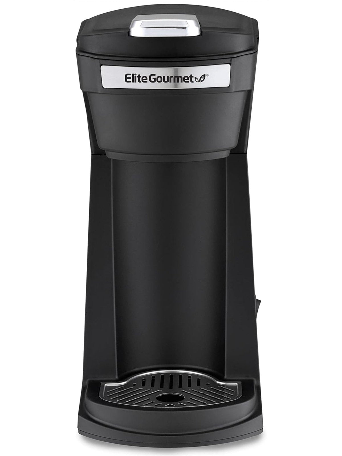 Elite Gourmet EHC208RS Personal Single-Serve Compact Capsule Coffee Maker Brewer, Compatible with K-Cups and Grounds, Reusable Filter, 16 Ounce, Black
