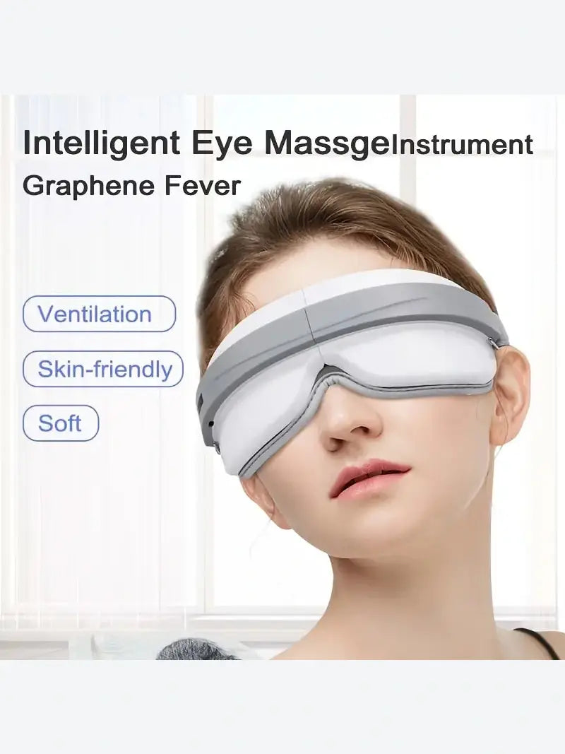 Eye Massager With Heat, BT Music Heated Eyeris 1 Massager With 4 Modes, Rechargeable Smart Eye Massager