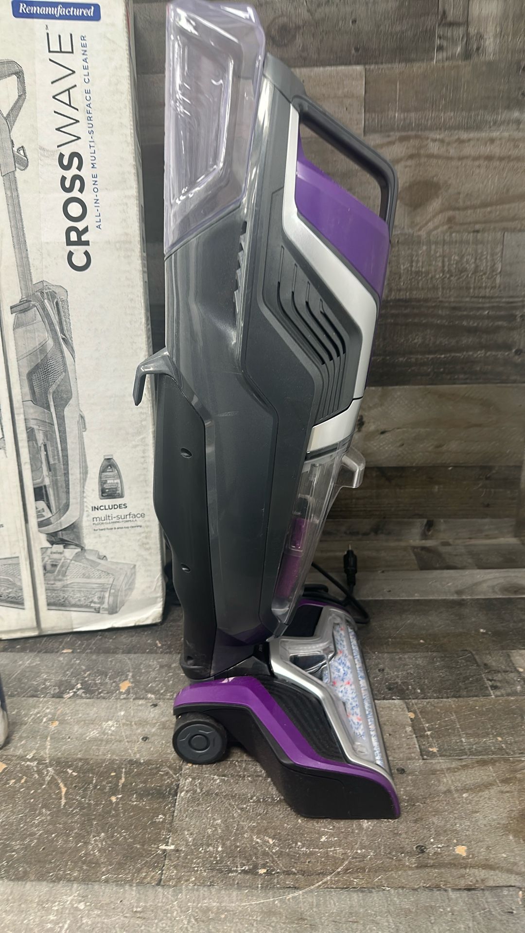 BISSELL Crosswave Pet Pro All in One Wet Dry Vacuum Cleaner and Mop for Hard Floors and Area Rugs, Purple, 2306A ANM Liquidation