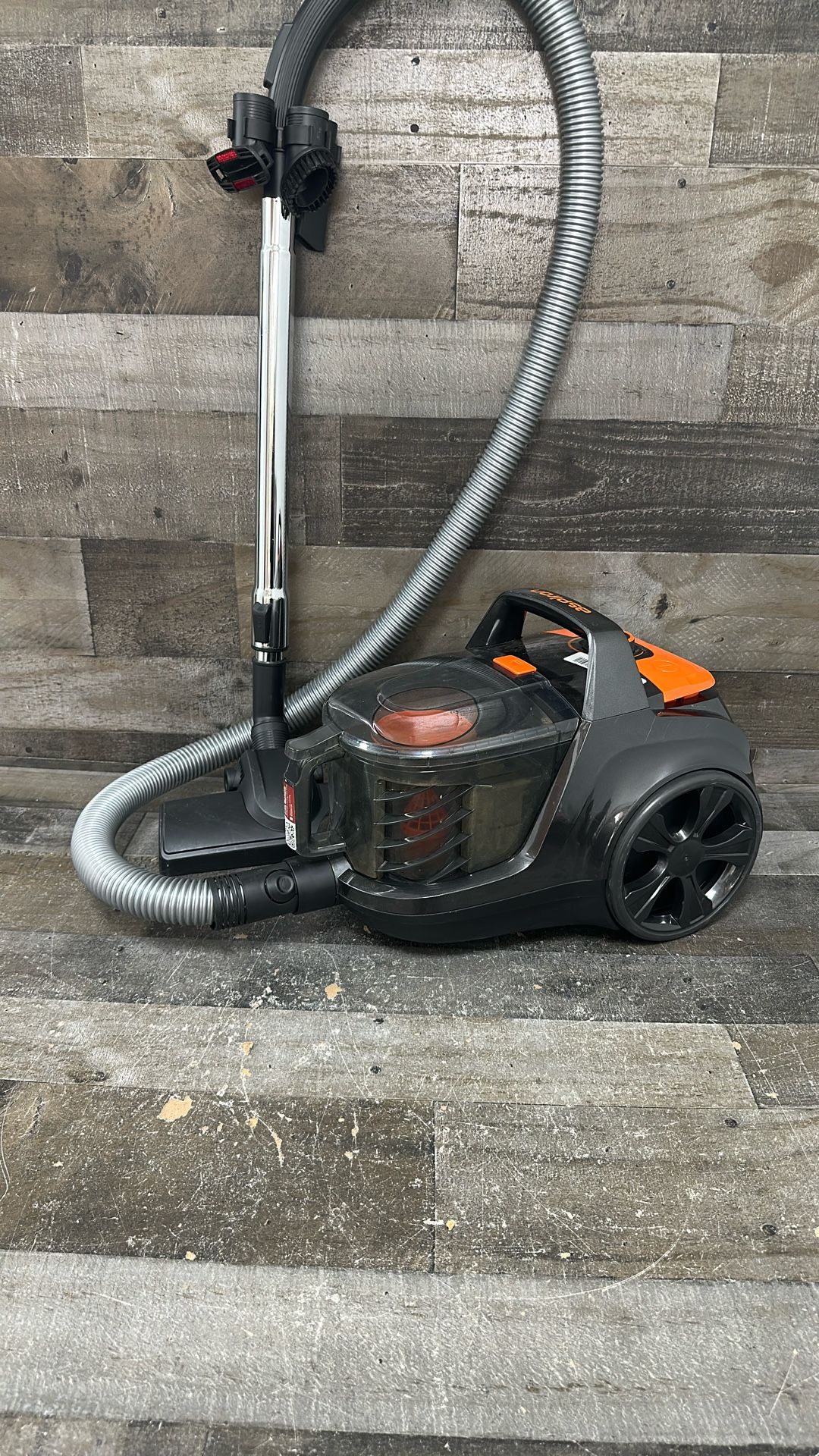 Aspiron Canister Vacuum Cleaner, Lightweight Bagless Vacuum Cleaner, 3.7QT Large Dust Cup, Automatic Cord Rewind, 5 Tools, HEPA Filter, Variable Speed Portable Vacuum for Hard Floors, Pet, Car, Black ANM Liquidation