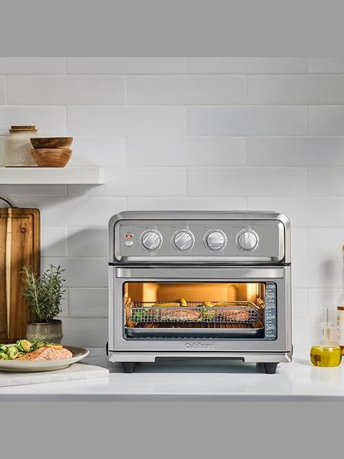 Cuisinart Air Fryer Toaster Oven with Grill, 1800W 8-1 Air Fryer Oven with Bake, Convection Bake, Grill, Broil and Warm Options, Large Capacity, 60-Minute Timer ANM Liquidation