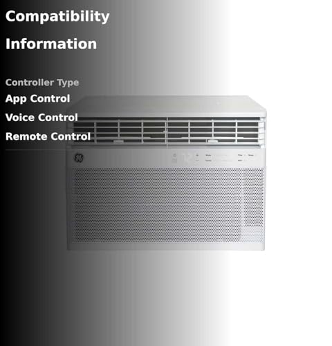 GE Window Air Conditioner 10,000 BTU for Rooms up to 450 sq ft., Wi-Fi Enabled, Energy-Efficient Cooling for Medium Rooms, Easy Install Kit, Control Using Remote or Smartphone App, White ANM Liquidation