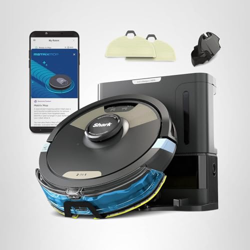 Shark Matrix Plus Robot Vacuum and Mop with Self-Empty HEPA Base, Sonic Mopping, Matrix Clean, Home Mapping, HEPA Bagless Self Empty Base, CleanEdge, for Pet Hair, UR2650WS ANM Liquidation
