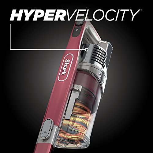 Shark Cordless Vacuum Cleaner, HEPA Filter, Lightweight, Portable, Rechargeable, Pet Hair Pickup, Removable Handheld, Crevice, Upholstery & Dusting Brush Included, 40-min runtime, Red, IZ362H ANM Liquidation