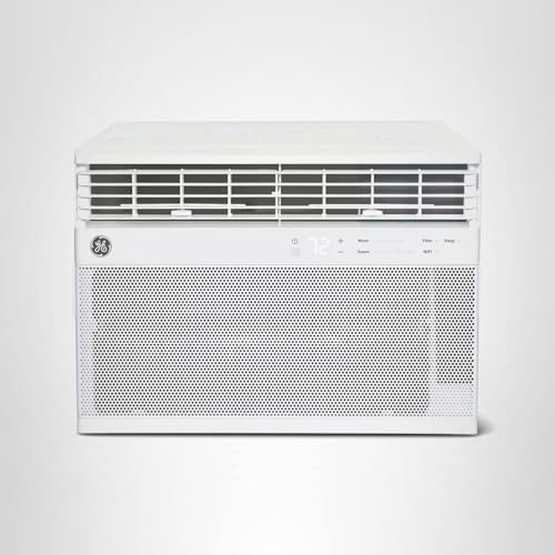 GE Window Air Conditioner 10,000 BTU for Rooms up to 450 sq ft., Wi-Fi Enabled, Energy-Efficient Cooling for Medium Rooms, Easy Install Kit, Control Using Remote or Smartphone App, White ANM Liquidation
