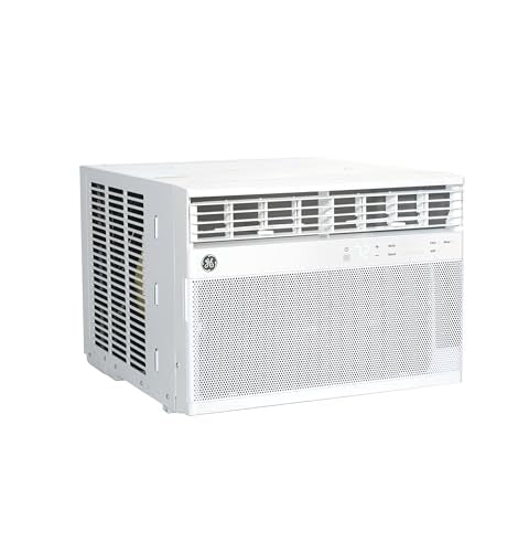 GE Window Air Conditioner 10,000 BTU for Rooms up to 450 sq ft., Wi-Fi Enabled, Energy-Efficient Cooling for Medium Rooms, Easy Install Kit, Control Using Remote or Smartphone App, White ANM Liquidation