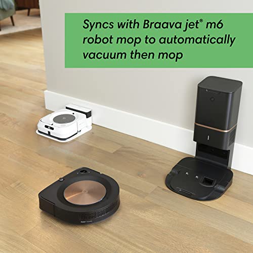 iRobot Roomba s9+ Self Emptying Robot Vacuum - Empties Itself for 60 Days, Detects & Cleans Around Objects in Your Home, Smart Mapping, Powerful Suction, Corner & Edge Cleaning