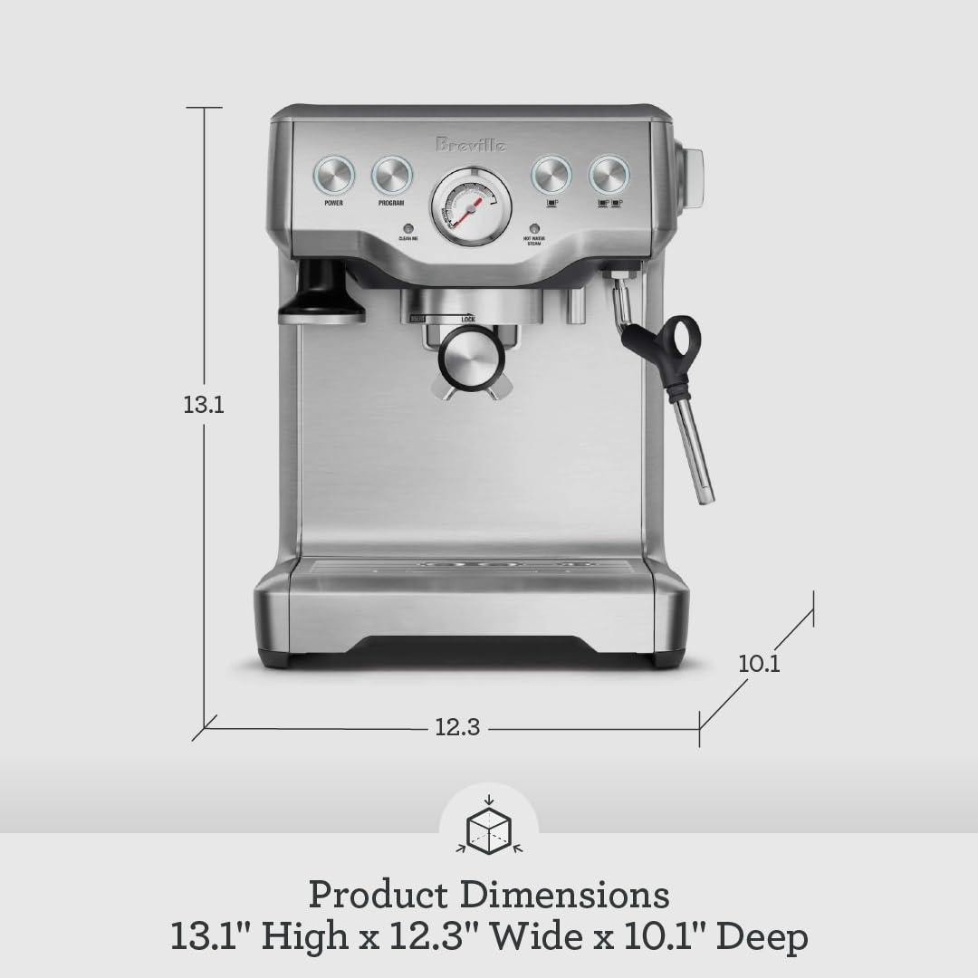 Breville Infuser Espresso Machine BES840XL, Brushed Stainless Steel ANM Liquidation
