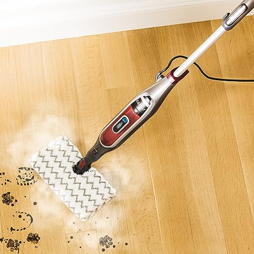 Shark S5003D Genius Hard Floor Cleaning System Pocket Steam Mop, Burgundy/Gray