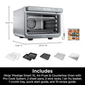 Ninja DT202BK Foodi 8-in-1 XL Pro Air Fry Oven, Large Countertop Convection and Digital Toaster Oven, 1800 Watts, Black, 12 in. ANM Liquidation