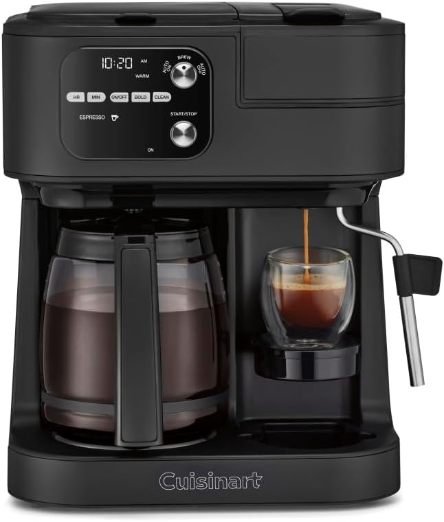 Cuisinart Coffee Center Barista Bar 4-in-1 Coffee Maker, Single-Serve Pods Compatible, Coffeemaker, Three Brewing Sizes, SS-4N1NAS, Black