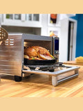 Nuwave Bravo Air Fryer Toaster Smart Oven, 12-in-1 Countertop Convection, 30-QT XL Capacity, 50°-500°F Temperature Controls, Top and Bottom Heater Adjustments 0%-100%, Brushed Stainless Steel Look ANM Liquidation
