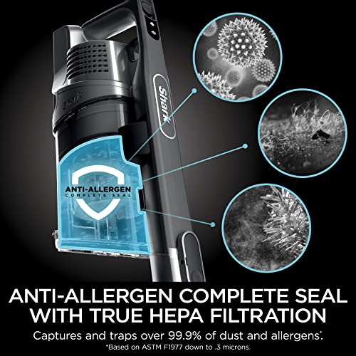 Shark Cordless Vacuum Cleaner, HEPA Filter, Lightweight, Portable, Rechargeable, Pet Hair Pickup, Removable Handheld, Crevice, Upholstery & Dusting Brush Included, 40-min runtime, Red, IZ362H ANM Liquidation