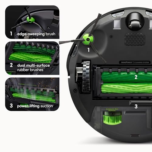 iRobot Roomba j7+ (7550) Self-Emptying Robot Vacuum – Avoids Common Obstacles Like Socks, Shoes, and Pet Waste, Empties Itself for 60 Days, Smart Mapping, Works with Alexa