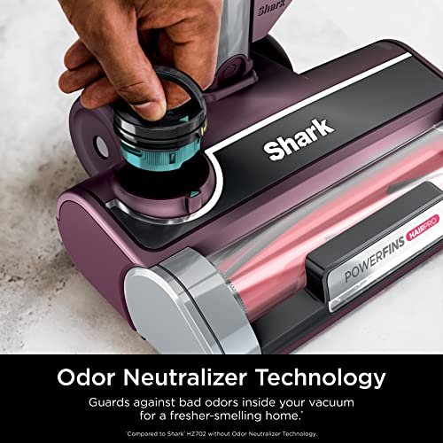 Shark HZ702 Ultralight PetPro Corded Stick Vacuum with PowerFins HairPro Odor Neutralizer Technology, Wine Purple, 0.37 L Capacity