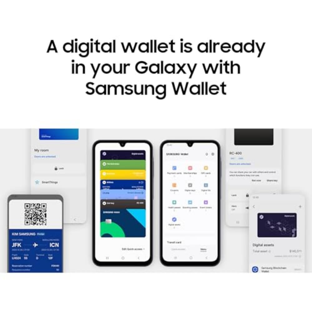 SAMSUNG Galaxy A15 5G A Series Cell Phone, 128GB Unlocked Android Smartphone, AMOLED Display, Expandable Storage, Knox Security, Super Fast Charging, Hi-Res Camera, US Version, 2024, Blue Black