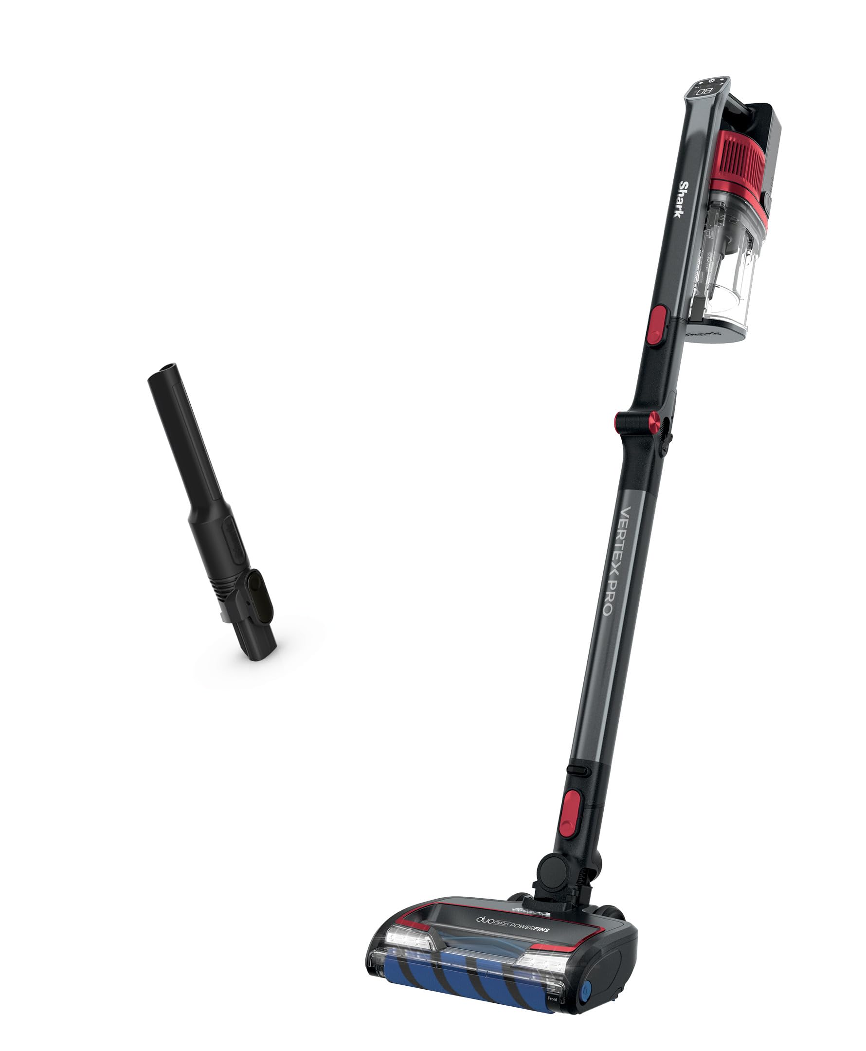 Shark Cordless Vacuum Cleaner, HEPA Filter, Lightweight, Portable, Rechargeable, Pet Hair Pickup, Removable Handheld, Crevice, Upholstery & Dusting Brush Included, 40-min runtime, Red, IZ362H ANM Liquidation
