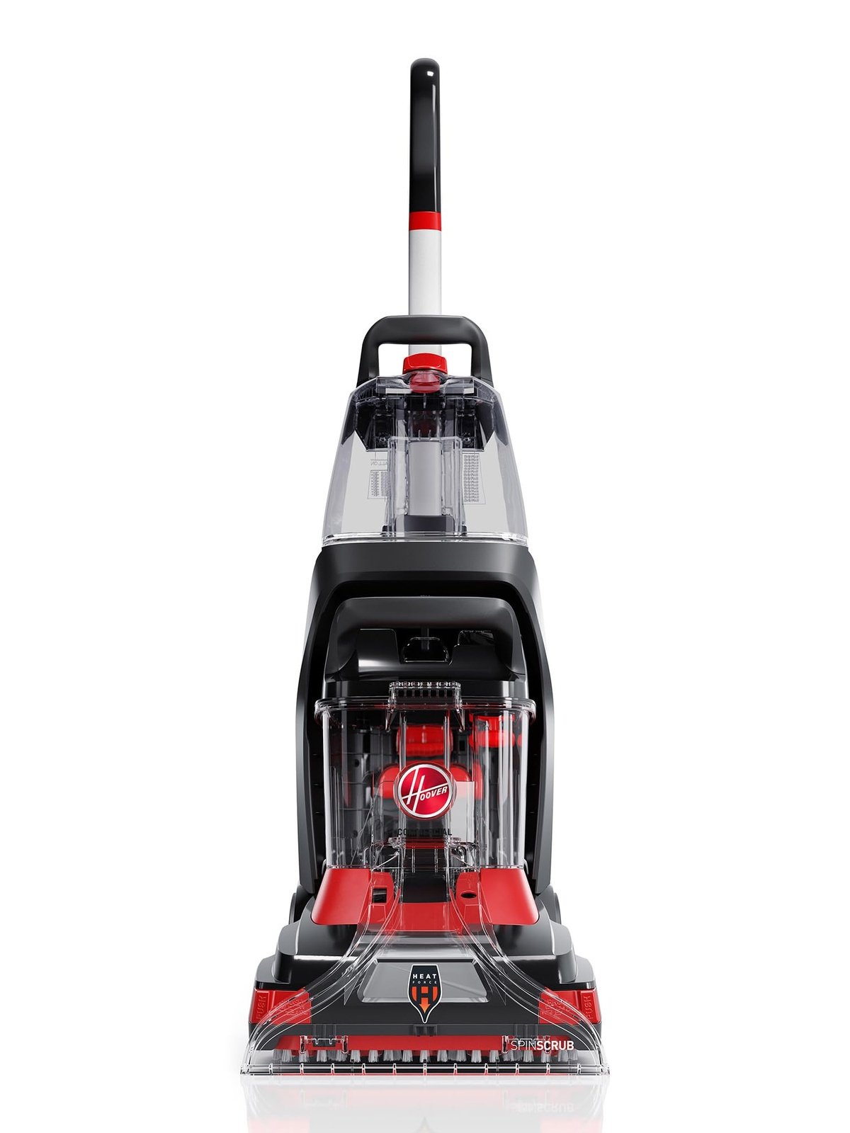 Hoover Commercial PowerScrub XL Spot Extractor, Carpet Cleaner Machine, Upright Shampooer, Commercial Grade Stain Remover, Powerful Deep Cleaner with Heated Drying, CH68000V, Black