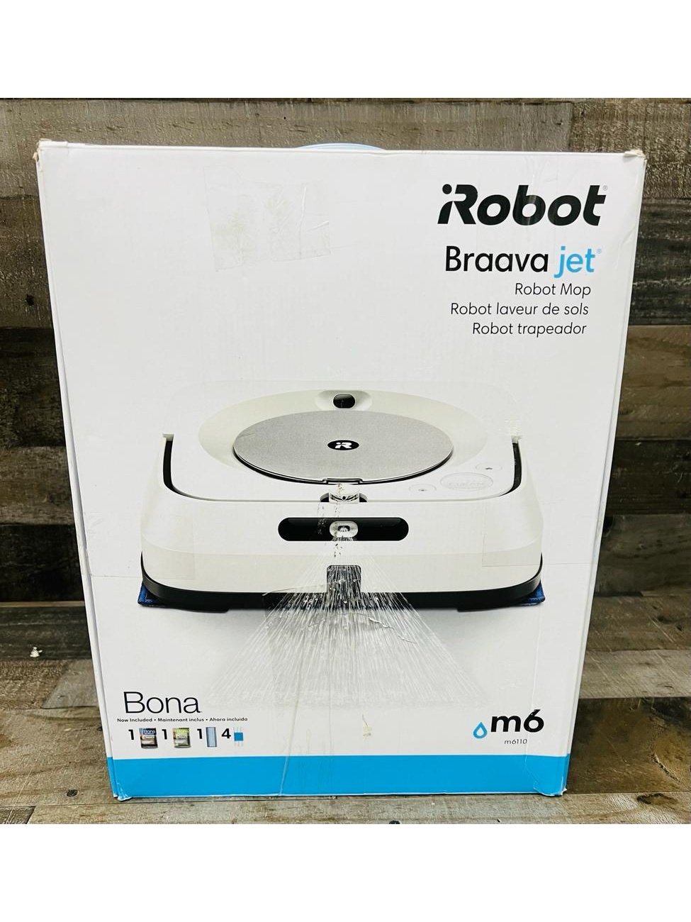 iRobot Braava Jet M6 (6110) Ultimate Robot Mop- Wi-Fi Connected, Precision Jet Spray, Smart Mapping, Works with Alexa, Ideal for Multiple Rooms, Recharges and Resumes, White, Braava M6
