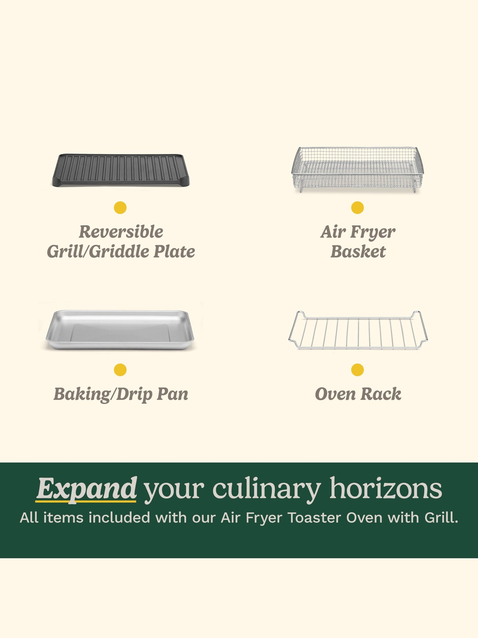 Cuisinart Air Fryer Toaster Oven with Grill, 1800W 8-1 Air Fryer Oven with Bake, Convection Bake, Grill, Broil and Warm Options, Large Capacity, 60-Minute Timer ANM Liquidation