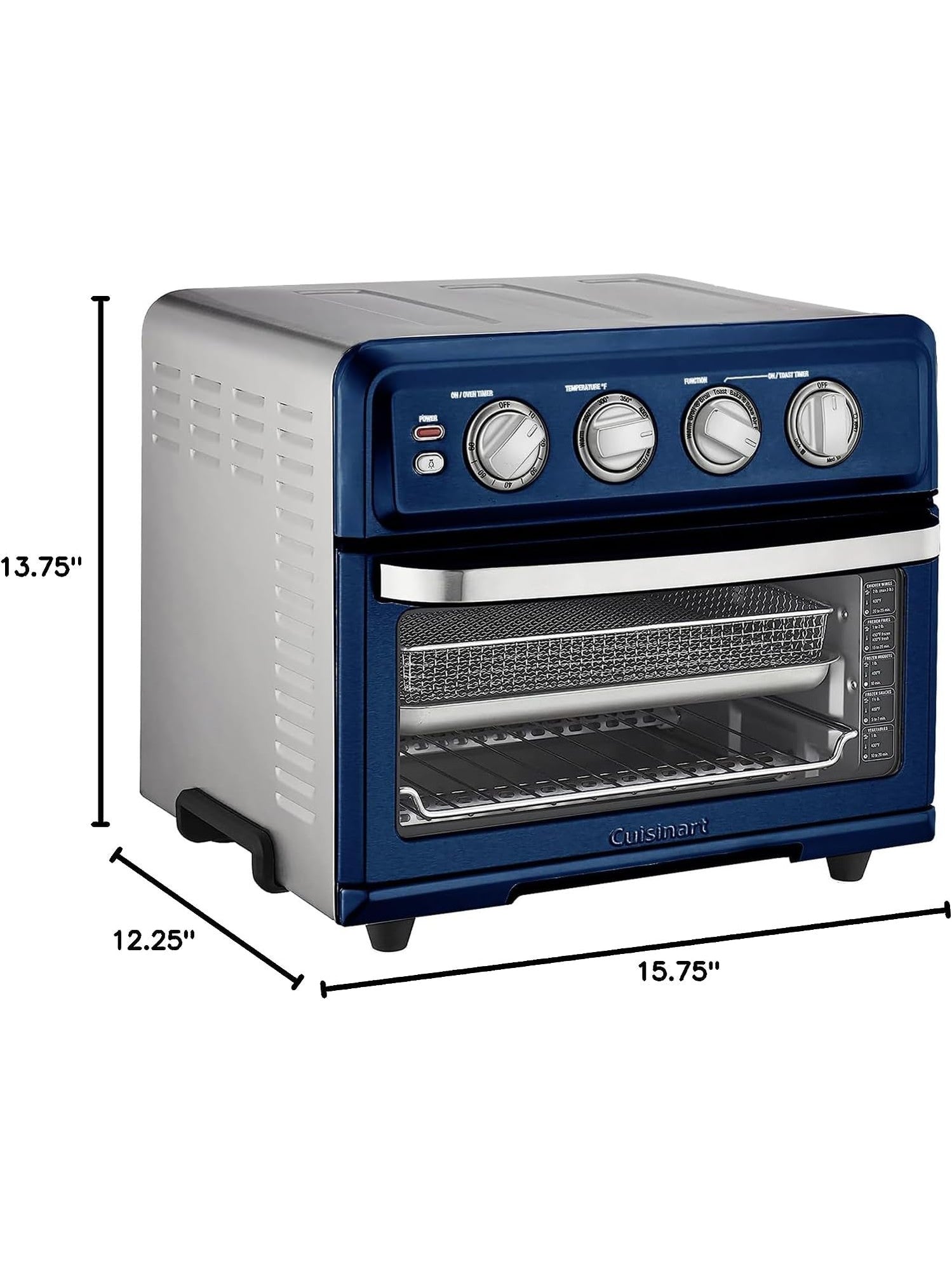 Cuisinart Air Fryer Toaster Oven with Grill, 1800W 8-1 Air Fryer Oven with Bake, Convection Bake, Grill, Broil and Warm Options, Large Capacity, 60-Minute Timer ANM Liquidation