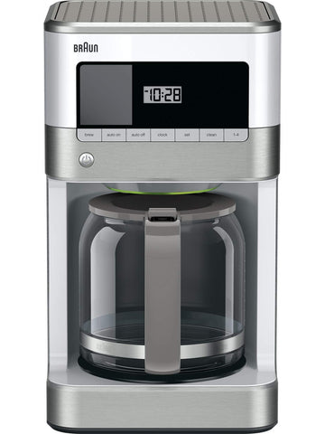 Braun MultiServe Plus 10-Cup Drip Coffee Maker - Hot & Cold Multi-Serve Brewer with Timer and Auto Start, Hot Water Dispenser, Over Ice Function, Stainless Steel & Pod-Free Design, KF9370SI