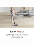 Dyson V8 Plus Cordless Vacuum, Cleans Hard Floors and Carpets, Detangles, Converts to Handheld, 115AW, 2 Power Modes, Up to 40 Minutes¹ ANM Liquidation