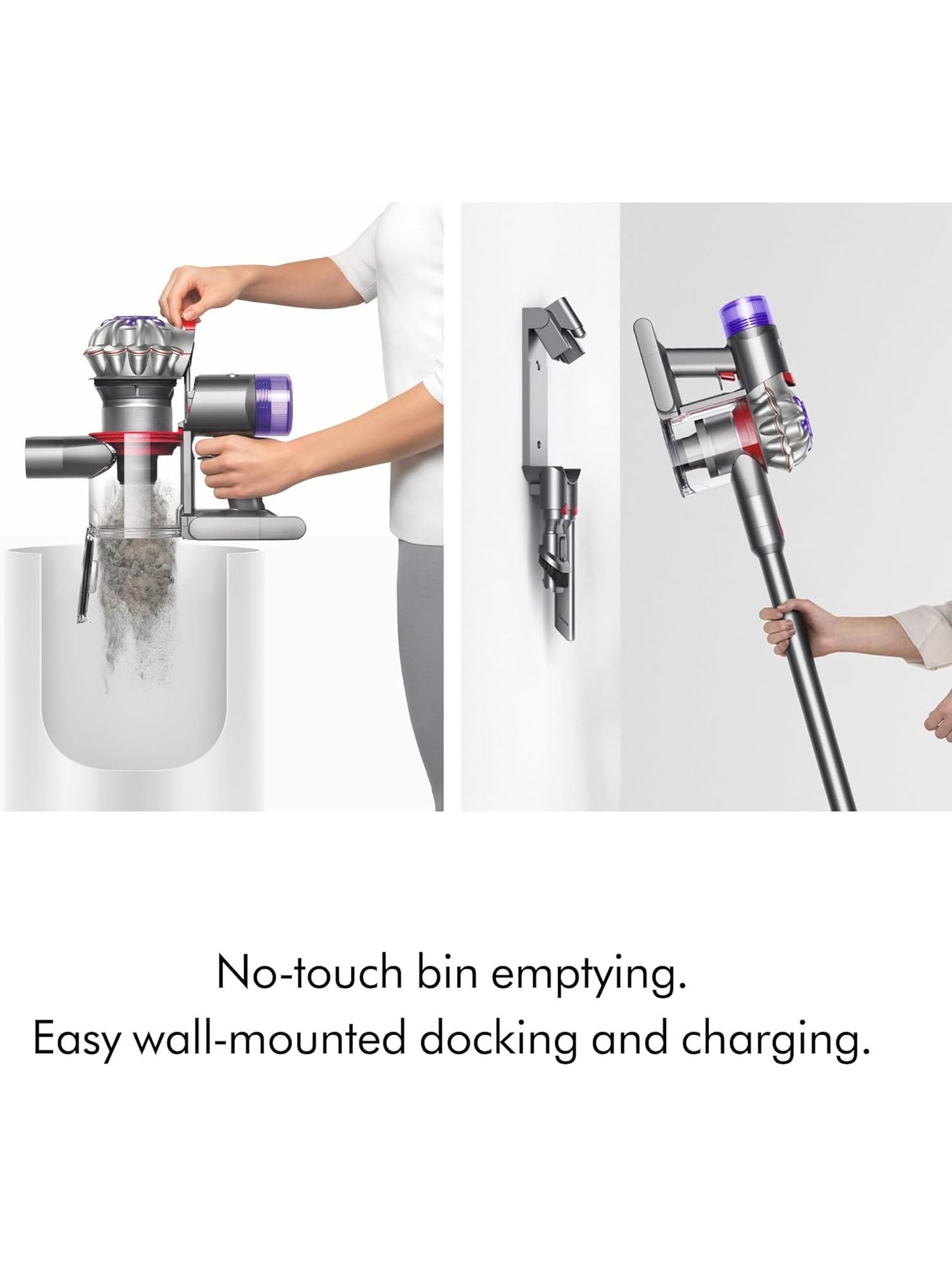 Dyson V8 Plus Cordless Vacuum, Cleans Hard Floors and Carpets, Detangles, Converts to Handheld, 115AW, 2 Power Modes, Up to 40 Minutes¹ ANM Liquidation