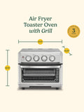 Cuisinart Air Fryer Toaster Oven with Grill, 1800W 8-1 Air Fryer Oven with Bake, Convection Bake, Grill, Broil and Warm Options, Large Capacity, 60-Minute Timer ANM Liquidation