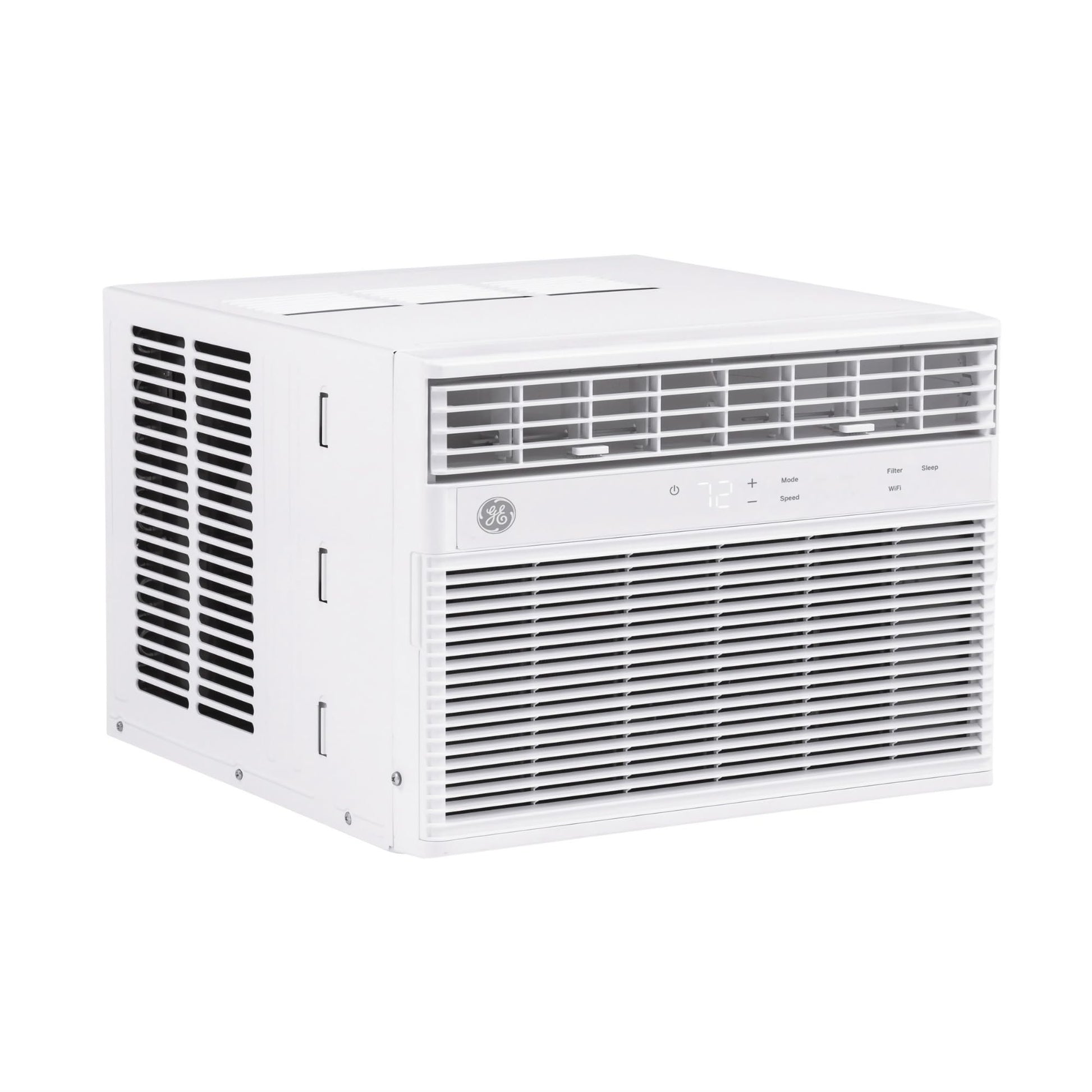 GE Window Air Conditioner 10,000 BTU for Rooms up to 450 sq ft., Wi-Fi Enabled, Energy-Efficient Cooling for Medium Rooms, Easy Install Kit, Control Using Remote or Smartphone App, White ANM Liquidation
