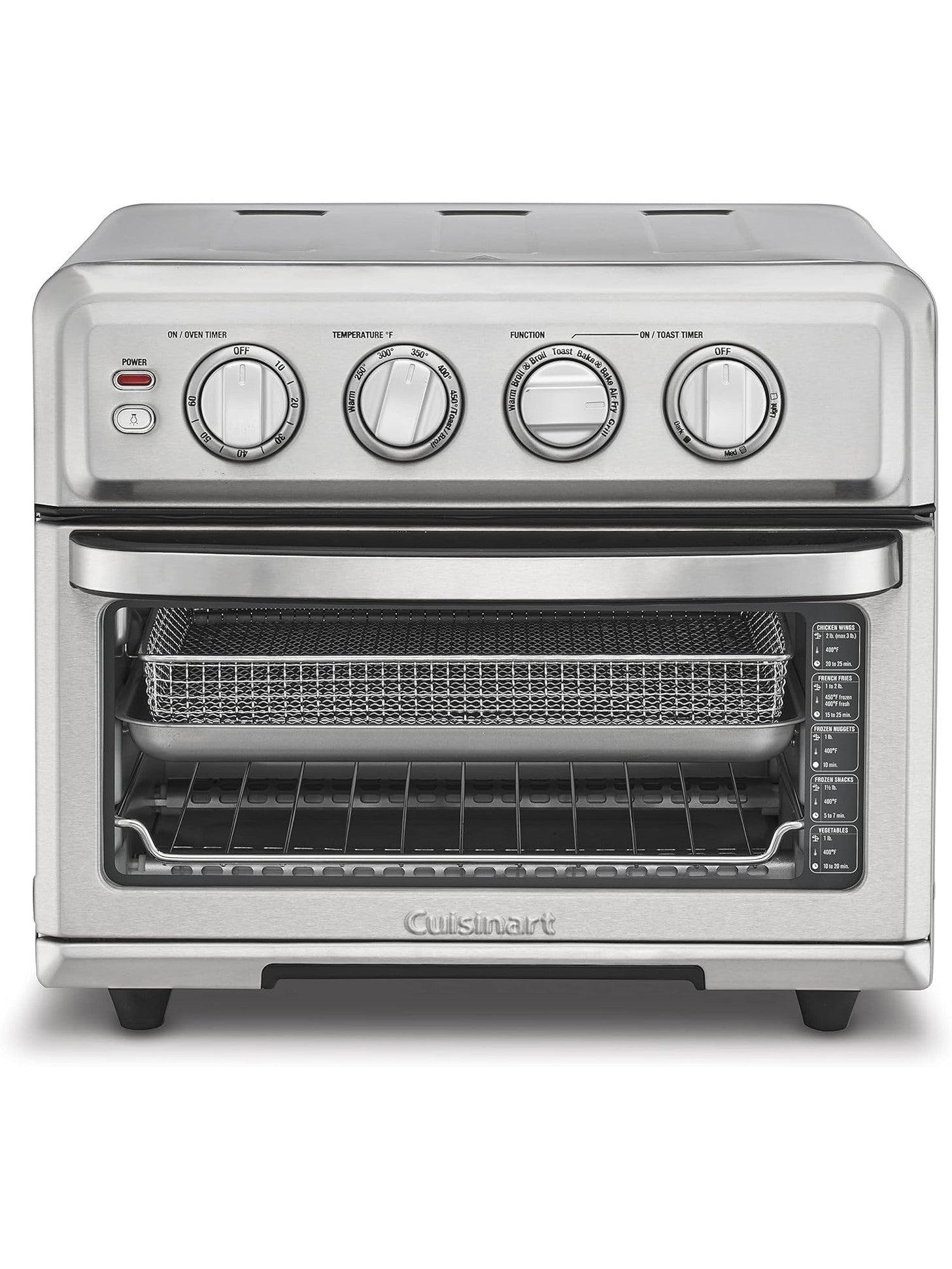 Cuisinart Air Fryer Toaster Oven with Grill, 1800W 8-1 Air Fryer Oven with Bake, Convection Bake, Grill, Broil and Warm Options, Large Capacity, 60-Minute Timer ANM Liquidation