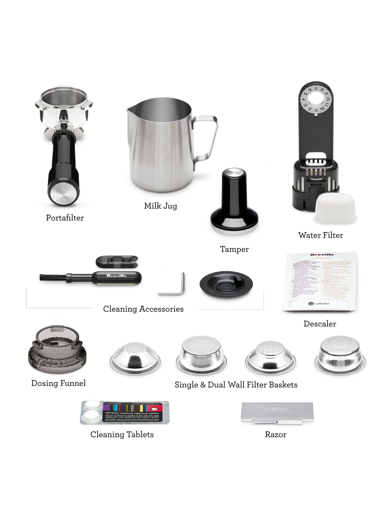 Breville Barista Express Espresso Machine BES870BSXL, Black Sesame ANM Liquidation