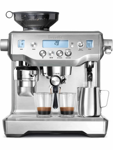 Breville Oracle Espresso Machine BES980XL, Brushed Stainless Steel ANM Liquidation