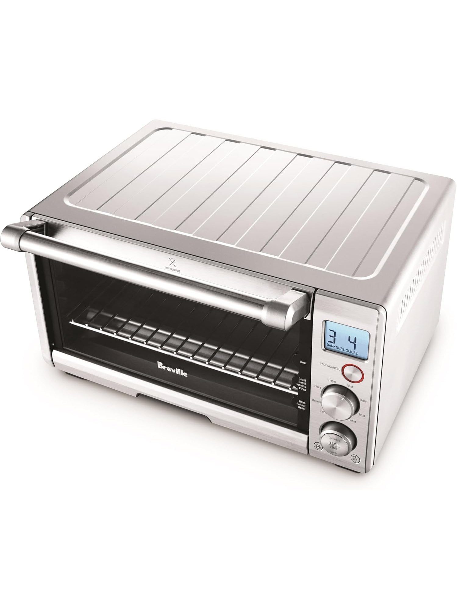Breville BOV650XL the Compact Smart Oven Countertop Toaster Oven, Brushed Stainless Steel ANM Liquidation