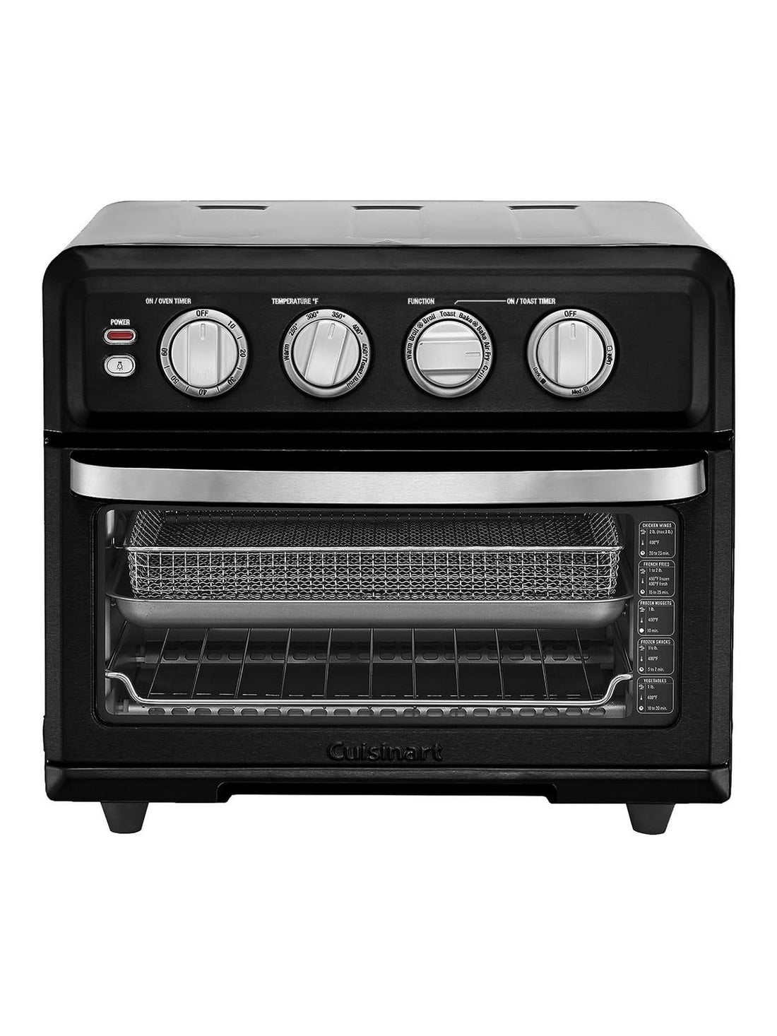 Cuisinart Air Fryer Toaster Oven with Grill, 1800W 8-1 Air Fryer Oven with Bake, Convection Bake, Grill, Broil and Warm Options, Large Capacity, 60-Minute Timer ANM Liquidation