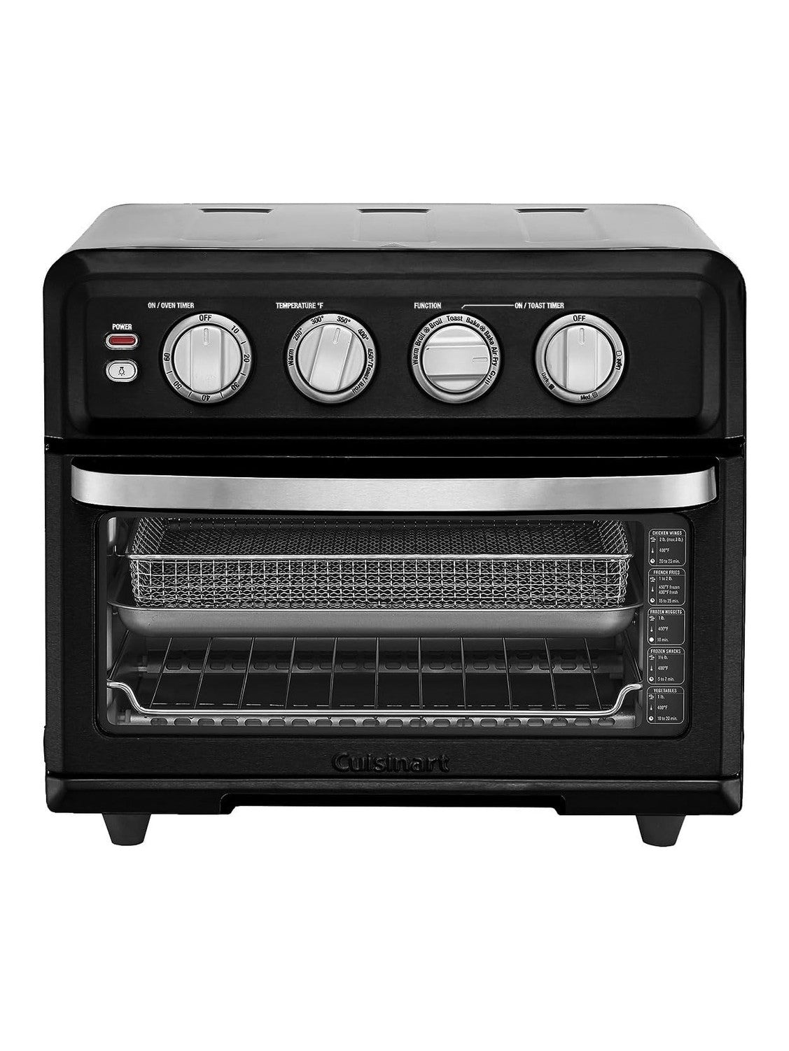 Cuisinart Air Fryer Toaster Oven with Grill, 1800W 8-1 Air Fryer Oven with Bake, Convection Bake, Grill, Broil and Warm Options, Large Capacity, 60-Minute Timer ANM Liquidation