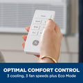 GE Window Air Conditioner 10,000 BTU for Rooms up to 450 sq ft., Wi-Fi Enabled, Energy-Efficient Cooling for Medium Rooms, Easy Install Kit, Control Using Remote or Smartphone App, White ANM Liquidation