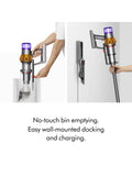Dyson V15 Detect Plus Cordless Vacuum, Illumination Reveals dust, 240AW, 3 Power Modes, Up to 60 Minutes,² Deep Cleans Hard Floors and Carpets, Detangles pet Hair, Converts to Handheld ANM Liquidation