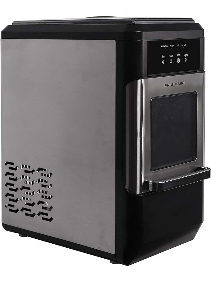 Frigidaire EFIC235-AMZ Countertop Crunchy Chewable Nugget Ice Maker, 44lbs per day, Self Cleaning Function