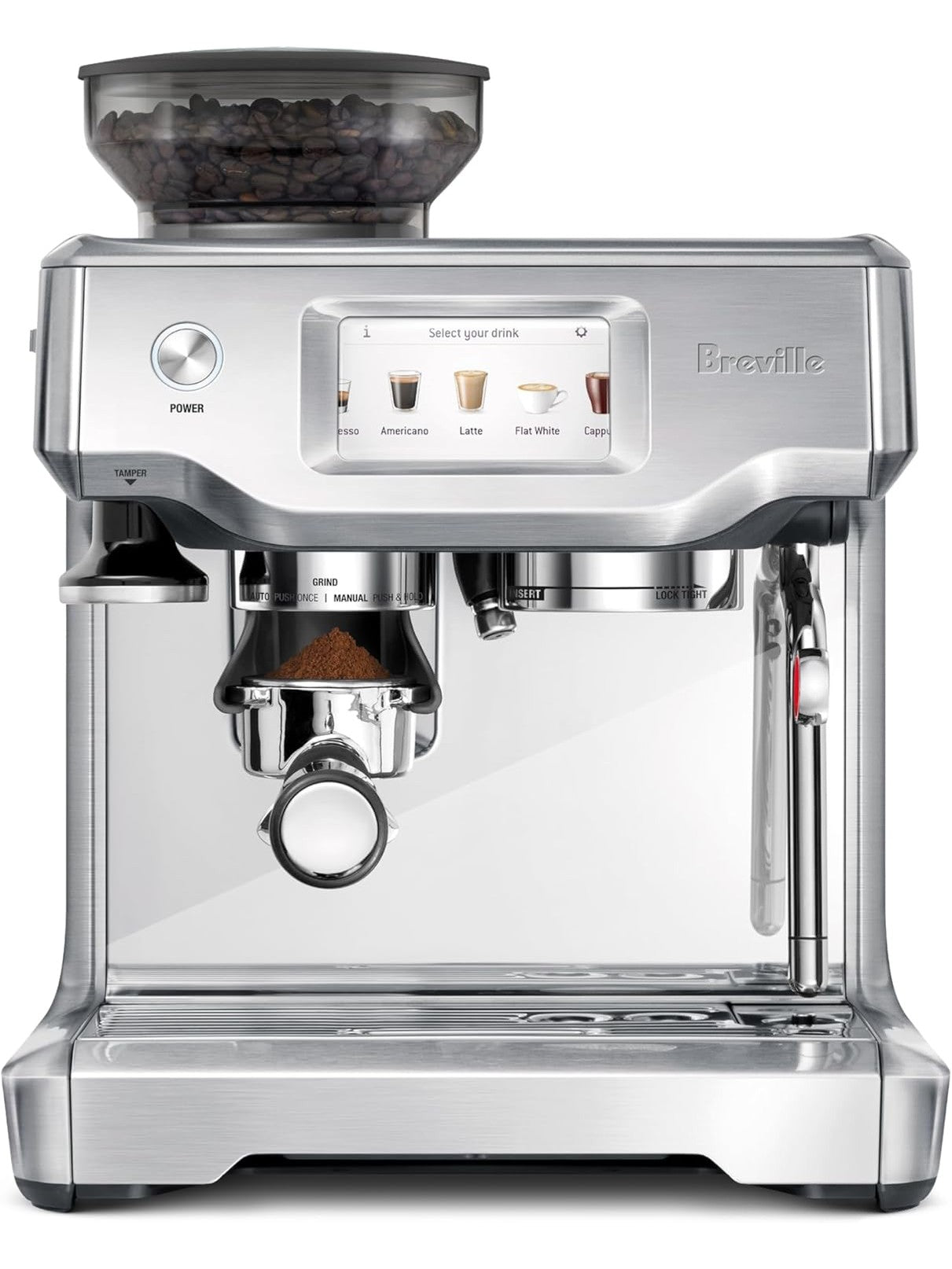 Breville Barista Touch Espresso Machine BES880BSS, Brushed Stainless Steel ANM Liquidation
