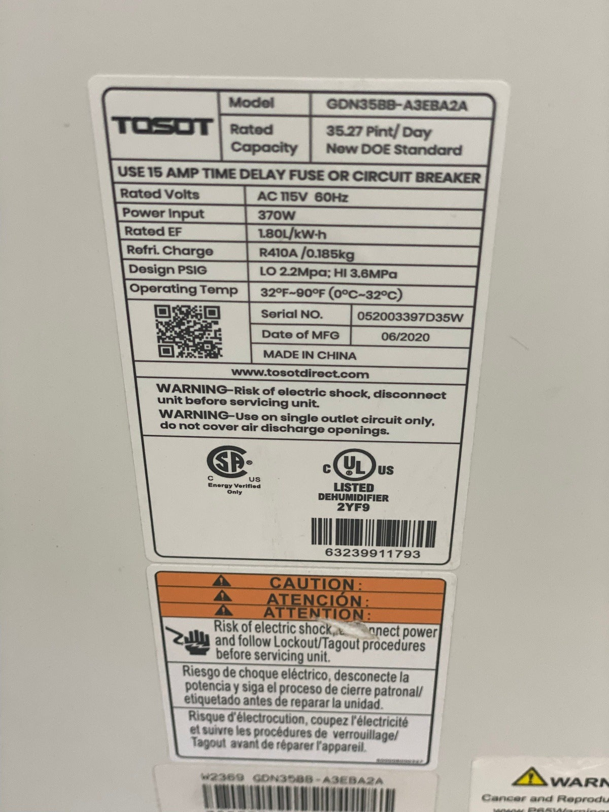 TOSOT 35 Pint 3,000 Sq Ft Dehumidifier Energy Star - for Home, Basement, Bedroom or Bathroom - Super Quiet