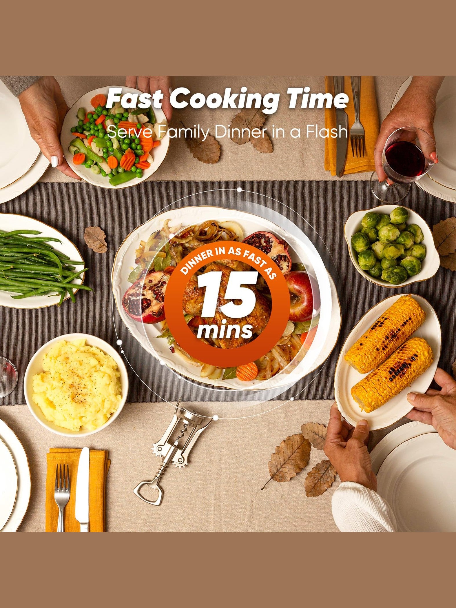 Nuwave Bravo Pro Convection Air Fryer Toaster Oven Combo, 2025 New and Improved, 10-in-1, 50°-450°F Temp Controls, Quick & Even Crisp Technology, 21Qt Capacity, Stainless Steel, PFAS Free ANM Liquidation