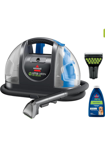 Bissell Little Green Pet Deluxe Portable Carpet Cleaner and Car/Auto Detailer, 3353, Gray/Blue
