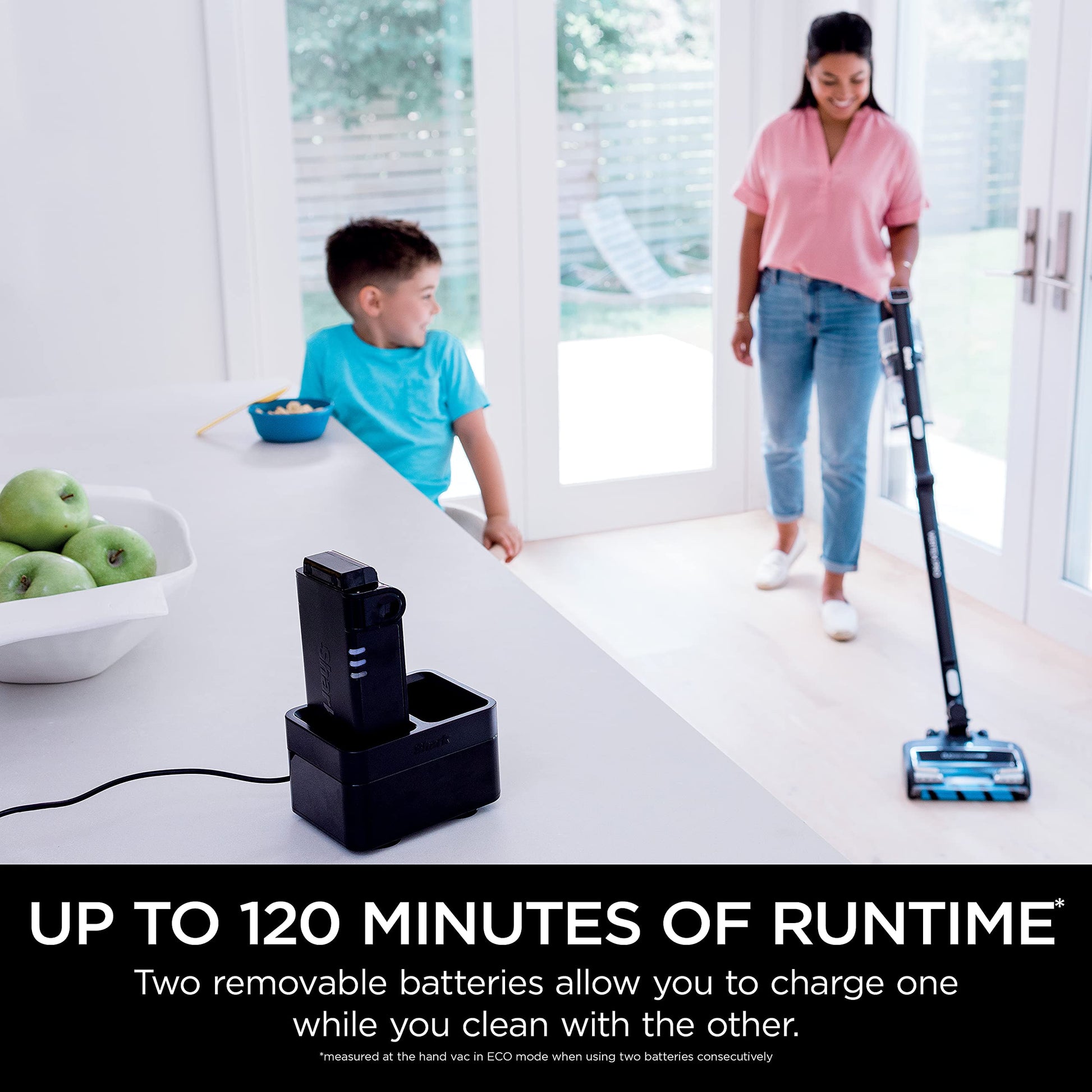 Shark Cordless Vacuum Cleaner, HEPA Filter, Lightweight, Portable, Rechargeable, Pet Hair Pickup, Removable Handheld, Crevice, Upholstery & Dusting Brush Included, 40-min runtime, Red, IZ362H ANM Liquidation