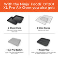Ninja DT202BK Foodi 8-in-1 XL Pro Air Fry Oven, Large Countertop Convection and Digital Toaster Oven, 1800 Watts, Black, 12 in. ANM Liquidation