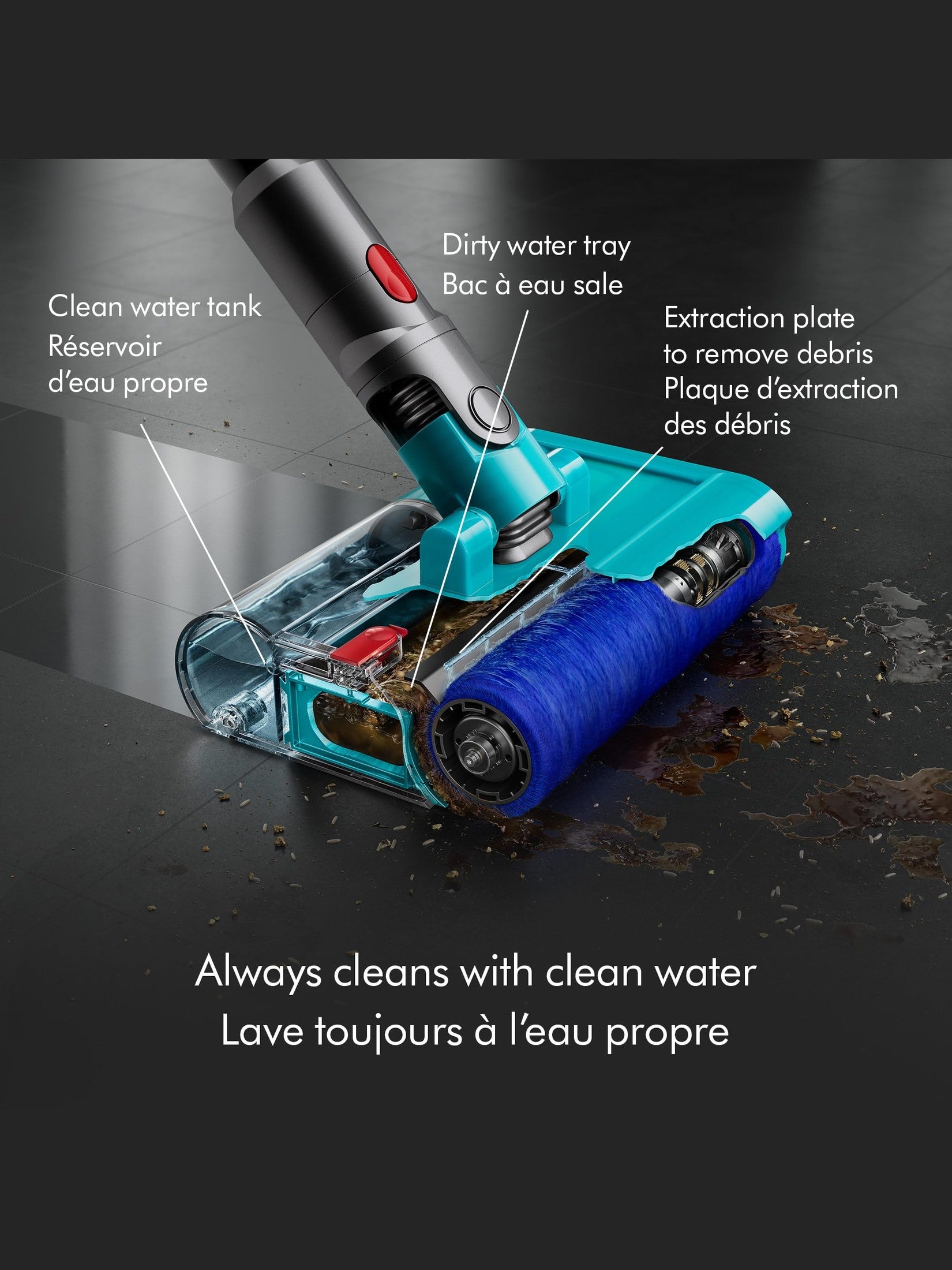 Dyson V15 Detect Plus Cordless Vacuum, Illumination Reveals dust, 240AW, 3 Power Modes, Up to 60 Minutes,² Deep Cleans Hard Floors and Carpets, Detangles pet Hair, Converts to Handheld ANM Liquidation