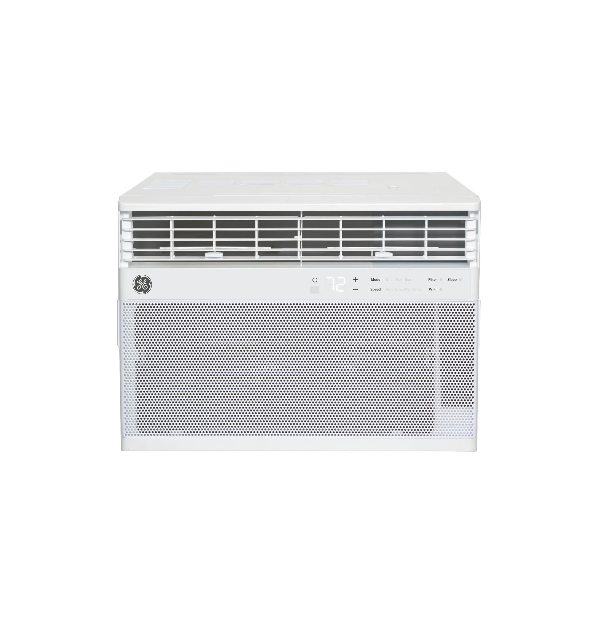 GE Window Air Conditioner 10,000 BTU for Rooms up to 450 sq ft., Wi-Fi Enabled, Energy-Efficient Cooling for Medium Rooms, Easy Install Kit, Control Using Remote or Smartphone App, White ANM Liquidation