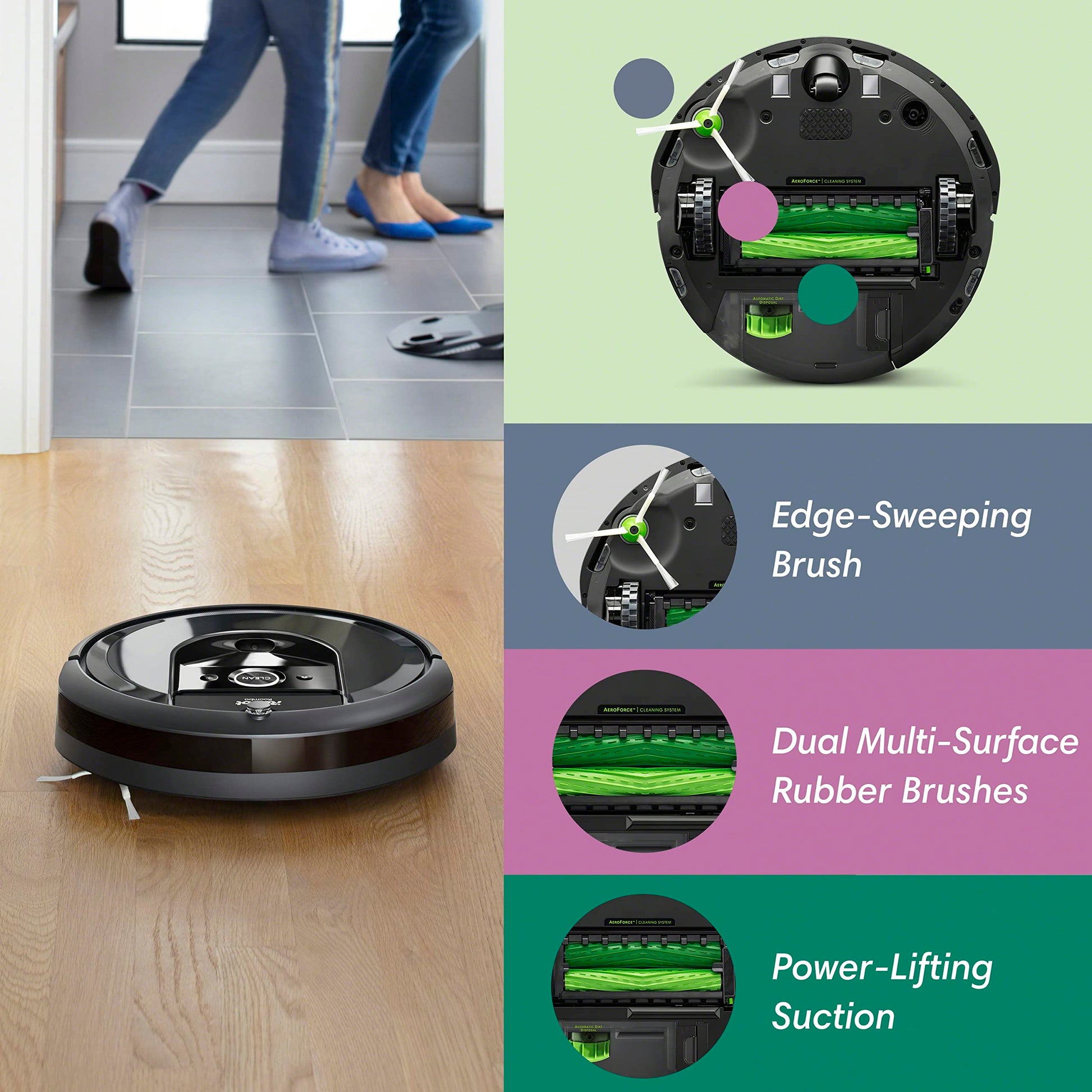 iRobot Roomba Plus 405 (G181) 2in1 Vacuum & Mop Robot with AutoWash Dock - Dual Spinning Mop Pads, Smart & Fast Mapping, Ideal for Pet Hair, Self-empties 75 days, Intense Suction, Pad Washing & Drying ANM Liquidation