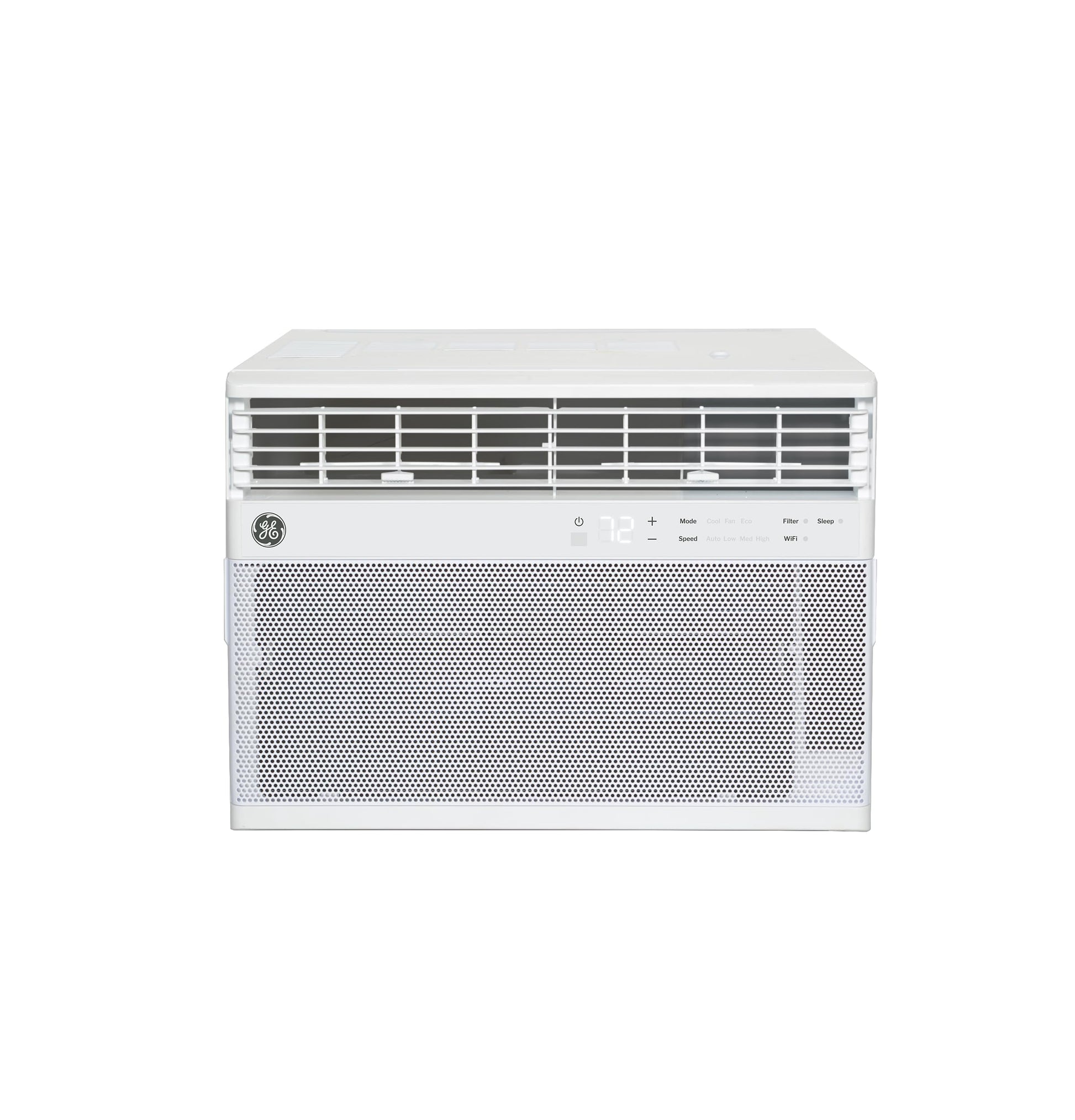 GE Window Air Conditioner 10,000 BTU for Rooms up to 450 sq ft., Wi-Fi Enabled, Energy-Efficient Cooling for Medium Rooms, Easy Install Kit, Control Using Remote or Smartphone App, White ANM Liquidation