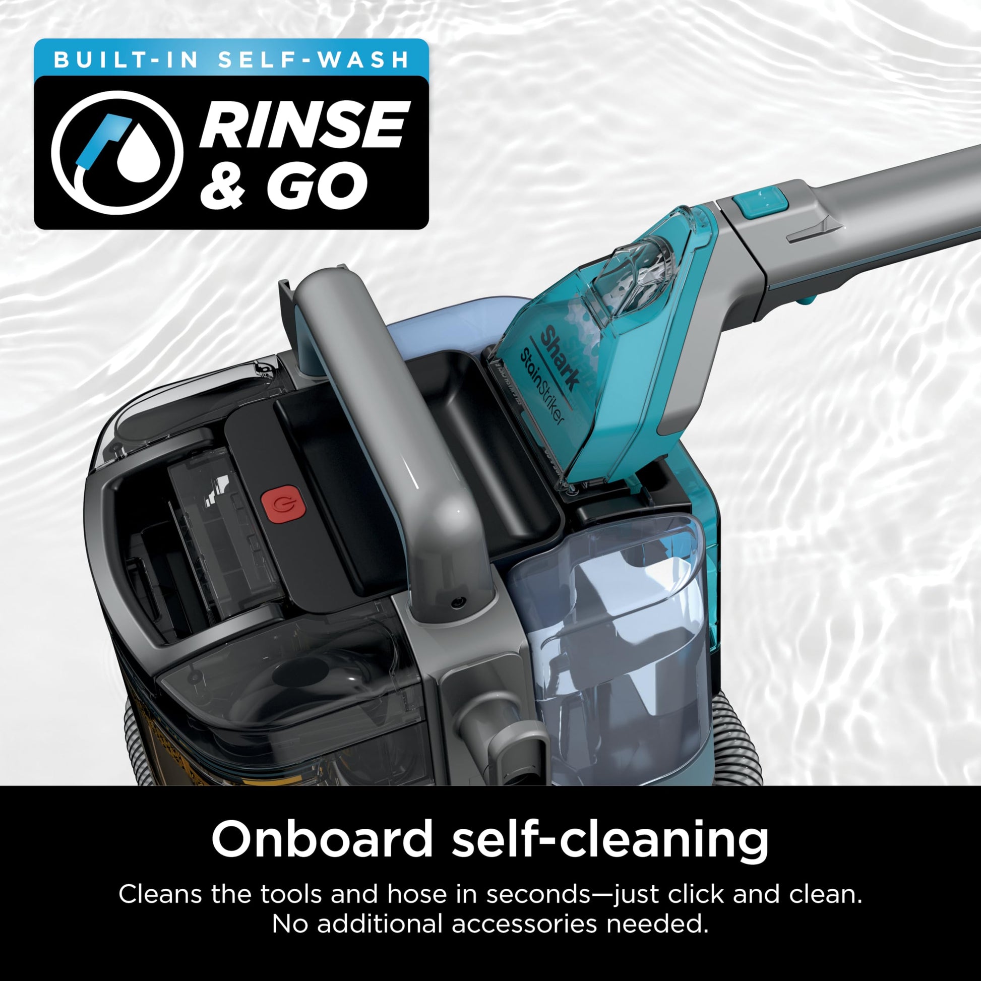 Shark StainStriker Portable Carpet, Upholstery & Area Rug Cleaner with Pet Mess Tool, Stain & Odor Remover, Perfect for Car Interiors, Includes 3 Cleaning Tools & Cleaning Solution, White, PX201 ANM Liquidation